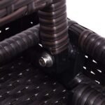 Sulankstomas universalus polirataninis lauko staliukas (Ruda)