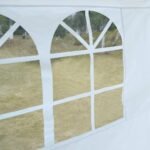 Erdvi Šventinė Palapinė 3x6 m su Nuimamomis Sienomis (Žalia)