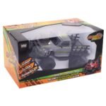1:10 mastelio 4 kanalų elektrinis RC monstras sunkvežimis su priekiniu apšvietimu (Pilka)