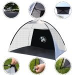 Sulankstomas ir nešiojamas golfo treniruočių tinklas (Juoda)