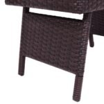 Sulankstomas universalus polirataninis lauko staliukas (Ruda)