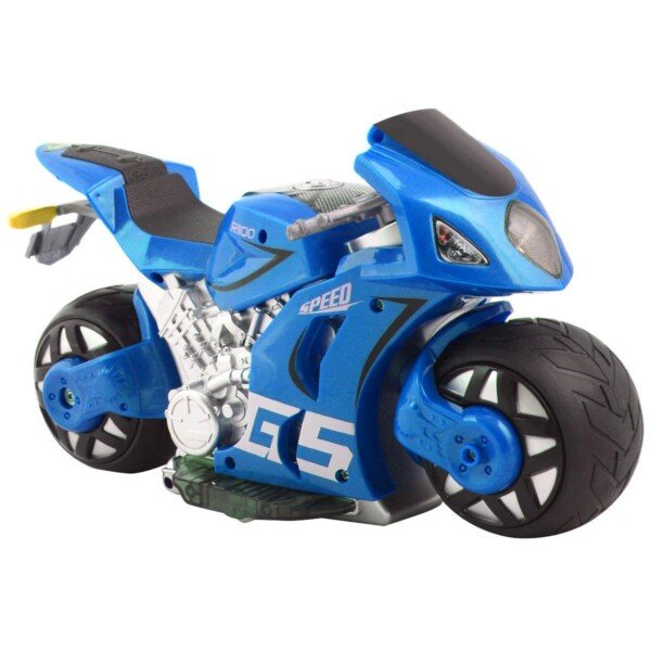 Nuotolinio valdymo 4D RC motociklas su simuliacija (Raudona)