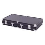 Profesionalus pokerio rinkinys aliuminio dėkle su 300 lazerinių žetonų (Juoda)