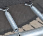 20 vnt. cinkuotos plieninės tramplino spyruoklės (Sidabrinė)