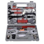 44 dalių dviračių remonto įrankių rinkinys lagamine (Pilka)