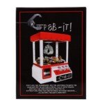 Vaikų saldainių griebimo automatas su žaidimo monetomis (Raudona)