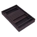 Sulankstomas universalus polirataninis lauko staliukas (Ruda)