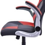 Sportinio dizaino ergonomiška biuro kėdė (Raudona)