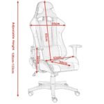 Reguliuojamo aukščio sportinė žaidimų ir biuro kėdė (Mėlyna)