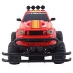 1:10 mastelio elektrinis RC monstras sunkvežimis su priekiniu apšvietimu (Raudona)