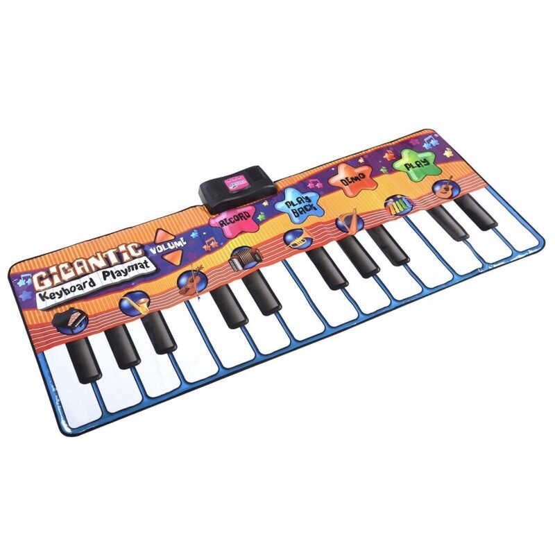 Interaktyvus muzikos kilimėlis su pianino funkcija ir 8 instrumentais (Įvairiaspalvė)