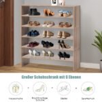 Modulinė 78 cm dvipakopė batų lentyna (Natūrali)