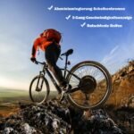 Elektrinio dviračio komplektas su 1000 W varikliu ir LCD ekranu (Juoda)