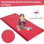 Nešiojamų vaikų jogos kilimėlių poilsio ir miegojimo komplektas (Raudona)
