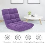 Reguliuojamo atlošo grindinė kėdė (Violetinė)