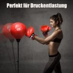 Reguliuojamo aukščio bokso treniruočių stovas (Raudona)