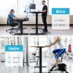 Elektrinis reguliuojamo aukščio stalo rėmas (Juoda)