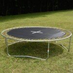 Šuolių kilimėlis batutui 427 cm skersmens skirtas 80 spyruoklių (Juoda)