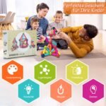 Magnetiniai konstravimo rinkiniai vaikams 88 detalės (Spalvota)