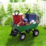 Universalus 75 l talpos sodo vežimėlis su išvertimo funkcija (Žalia)