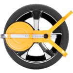 Ratų užraktas apsaugos nuo vagystės 13-15 colių ratams (Geltona)