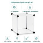 Daugiafunkcinė modulinė lentyna-spinta (Skaidri)