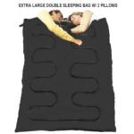 Dvigulis miegmaišis su dviem pagalvėmis (Mėlyna)