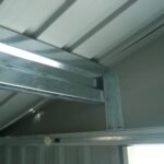 Tvirtas sodo namelis su metaliniu pamatu 277x191x192 cm (Tamsiai pilka)