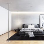 Profesionali šokio ir sporto stulpas 45 mm skersmens reguliuojamo aukščio (Sidabrinė)