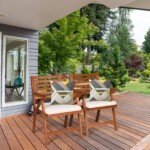 Sodo kėdžių komplektas iš eukalipto medienos (2 vnt.) (Natūrali mediena)