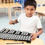 30 natų ksilofonas su mediniu rėmu ir laikymo dėklu (Juoda)