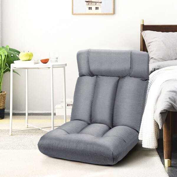 Reguliuojamas poilsio krėslas su penkiais kampais (Pilka)