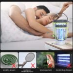 3-in-1 Lauko LED lempa su vabzdžių gaudykle ir SOS funkcija (Geltona)