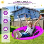 Sūpynės su 100 cm ilgio reguliuojamu lynu (Violetinė)