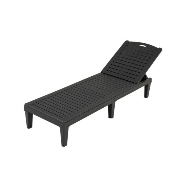 Reguliuojamo atlošo lauko gultų komplektas (2 vnt.) (Juoda)