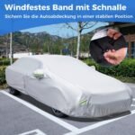 Automobilio danga su užtrauktuku ir kišene atspari oro sąlygoms 455 x 165 x 115 cm (Sidabrinė)