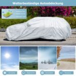 Vandeniui atspari automobilio danga su užtrauktuku (Sidabrinė)