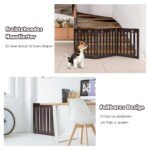 Sulankstomas šunų aptvaras 3 sekcijos 151 5 x 60 cm (Ruda)