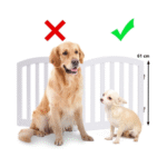 Sulankstoma medinė tvorelė smulkiems gyvūnams (Balta)