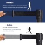 Atitvarų stulpeliai srautui valdyti (Juoda)