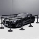 Atitvarų stulpeliai srautui valdyti (Juoda)