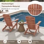 Sulankstomas medinis lauko krėslas (Ruda)