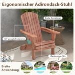 Sulankstoma medinė sodo kėdė 180 kg talpos (Ruda)