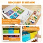 Darbastalis su dviem kėdutėmis ir atviromis lentynomis (Natūrali)