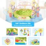 Vaikiškas interaktyvus šokliukas su 360° besisukančia sėdyne ir reguliuojamu aukščiu (Žalia)