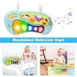 Vaikiškas interaktyvus šokliukas su 360° besisukančia sėdyne ir reguliuojamu aukščiu (Žalia)