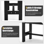 Sodo suolas dviem asmenims 300 kg apkrovos (Juoda)