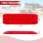 Traukos plokštės sunkiam reljefui 2 vnt (Raudona)