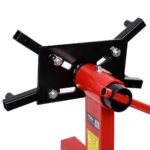 Variklio stovas su 570 kg kėlimo galia ir 360° pasukama platforma (Raudona)