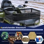 Priešrinkos priekinis ATV krepšys 92 x 44 x 16 5 cm (Juoda)